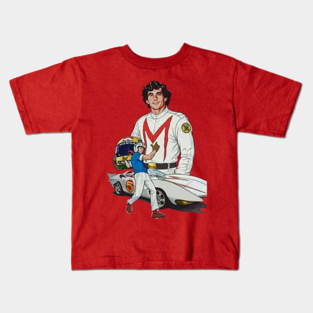 legend of speed racer Kids T-Shirt by tutuppagar